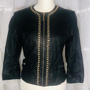 Faux leather jacket
